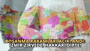 Boşanma Rakamları Açıklandı: İzmir Zirvede, Hakkari Dipte!