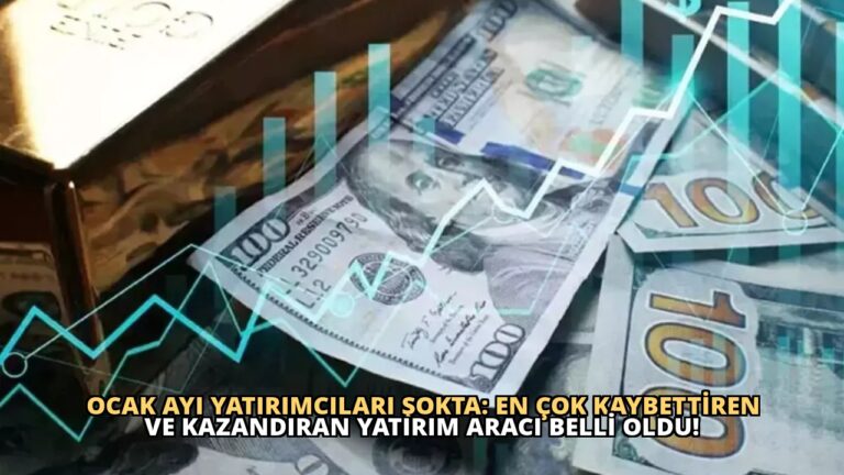 Ocak Ayı Yatırımcıları Şokta: En Çok Kaybettiren ve Kazandıran Yatırım Aracı Belli Oldu!